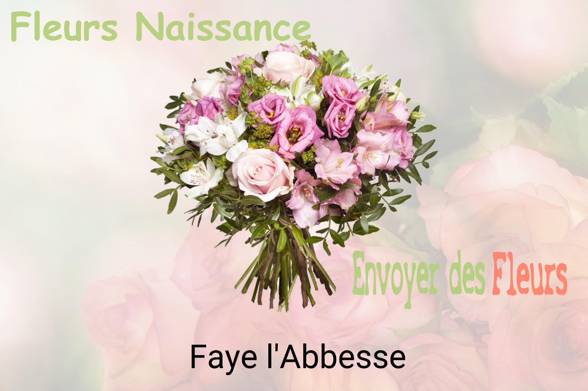Bouquet de fleurs de naissance livré à Faye-l'Abbesse